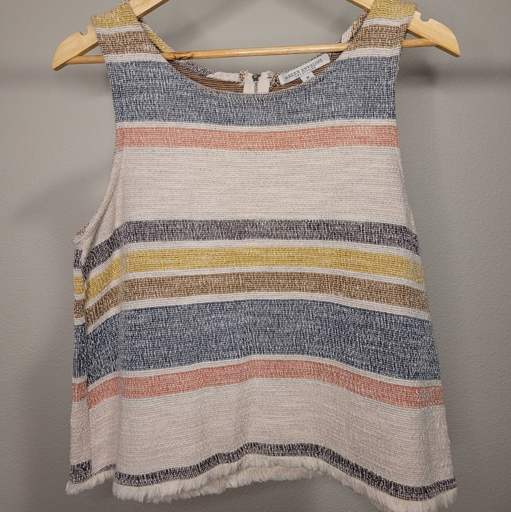 Sleeveless Green Envelope shirt